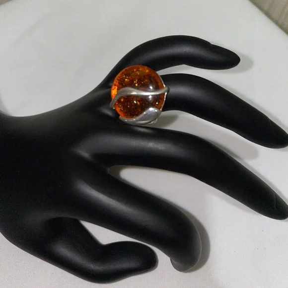 Baltic amber, renowned for its rich golden tones and unique inclusions.